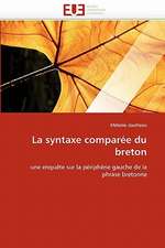 La syntaxe comparée du breton