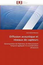 Diffusion Acoustique Et Reseaux de Capteurs