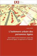 L''isolement urbain des personnes âgées