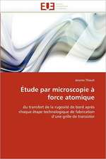 Etude Par Microscopie a Force Atomique