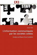 L''Information Communiquee Par Les Societes Cotees