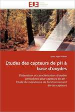 Etudes Des Capteurs de PH a Base D''Oxydes