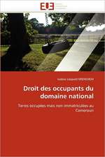 Droit Des Occupants Du Domaine National