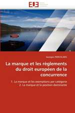 La Marque Et Les Reglements Du Droit Europeen de La Concurrence