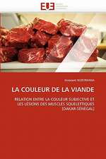 LA COULEUR DE LA VIANDE