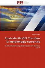 Etude du RhoGEF Trio dans la morphologie neuronale