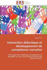 Interaction Didactique Et Developpement de Competence Narrative: Mobilite Structurale Et Recherche D''Inhibiteurs