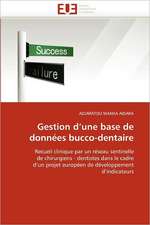 Gestion d''une base de données bucco-dentaire