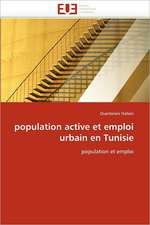 population active et emploi urbain en Tunisie