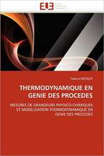 Thermodynamique En Genie Des Procedes