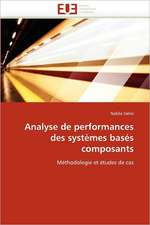 Analyse de performances des systèmes basés composants