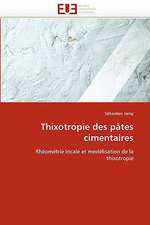 Thixotropie des pâtes cimentaires