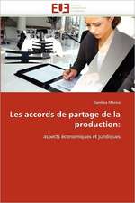 Les accords de partage de la production: