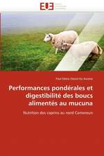 Performances Ponderales Et Digestibilite Des Boucs Alimentes Au Mucuna