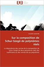 Sur la composition de Schur-Szegö de polynômes réels