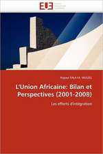 L''Union Africaine: Bilan Et Perspectives (2001-2008)