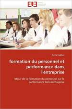 formation du personnel et performance dans l'entreprise