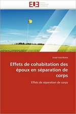 Effets de cohabitation des époux en séparation de corps