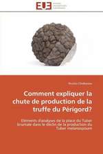 Comment Expliquer La Chute de Production de La Truffe Du Perigord?: Etude Thermique Et Analytique