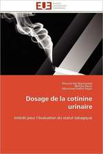 Dosage de La Cotinine Urinaire