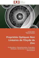 Proprietes Optiques Non Lineaires de L'Oxyde de Zinc: de La Normativite a la Justiciabilite