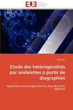 Etude Des Heterogeneites Par Ondelettes a Partir de Diagraphies