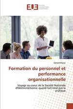 Formation du personnel et performance organisationnelle