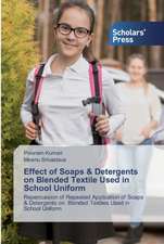 Effect of Soaps & Detergents on Blended Textile Used in School Uniform