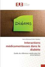 Interactions médicamenteuses dans le diabète