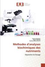 Methodes d¿analyses biochimiques des nutriments