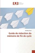 Guide de rédaction du mémoire de fin de cycle