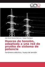 Huecos de tensión, adaptada a una red de prueba de sistema de potencia