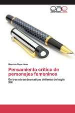 Pensamiento crítico de personajes femeninos