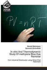 In vitro And Thermodynamic Study Of methylene Blue Dye Removal