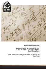 Méthodes Numériques Appliquées