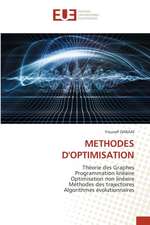 METHODES D'OPTIMISATION