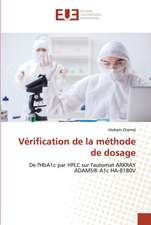 Vérification de la méthode de dosage