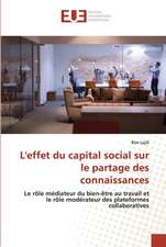 L'effet du capital social sur le partage des connaissances