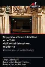 Supporto storico-filosofico ed effetti dell'amministrazione moderna