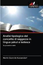 Analisi tipologica del concetto di saggezza in lingua yakut e tedesca