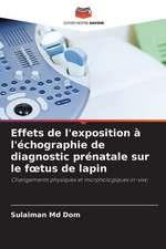 Effets de l'exposition à l'échographie de diagnostic prénatale sur le f¿tus de lapin