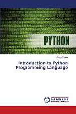 Introduction to Python Programming Language
