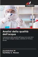 Analisi della qualità dell'acqua