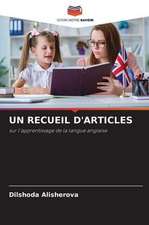 UN RECUEIL D'ARTICLES