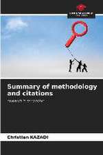 Summary of methodology and citations