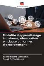 Modalité d'apprentissage à distance, observation en classe et normes d'enseignement