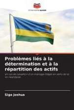 Problèmes liés à la détermination et à la répartition des actifs