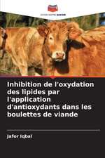 Inhibition de l'oxydation des lipides par l'application d'antioxydants dans les boulettes de viande