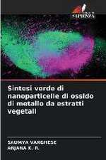 Sintesi verde di nanoparticelle di ossido di metallo da estratti vegetali