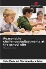 Reasonable challenges/adjustments at the school site